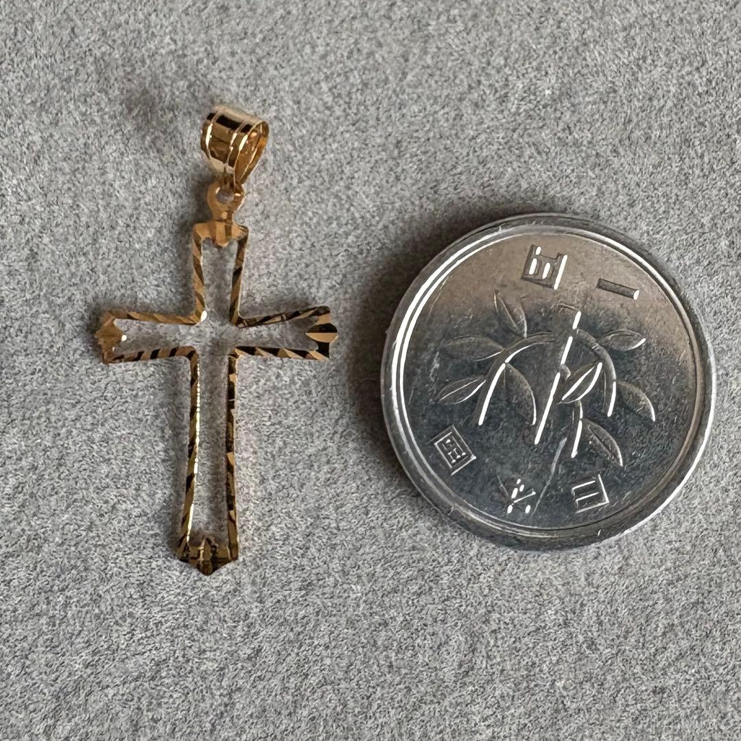 k18YG クロスペンダントトップ