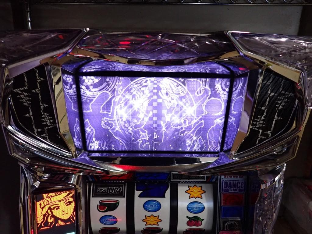 パチスロ　ディスクアップ 実機　5.9号機　5号機　ホワイトパネル