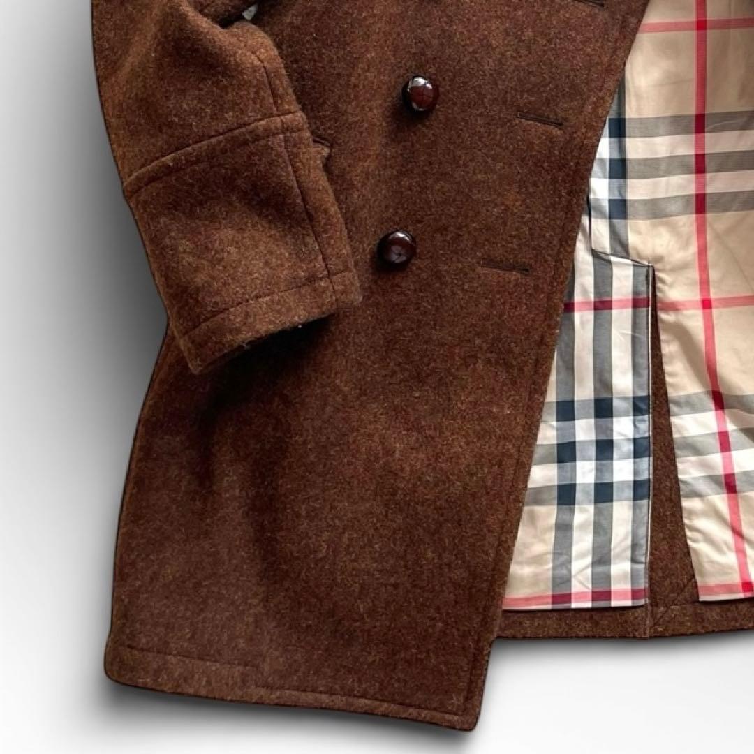 極美品✨バーバリーロンドン メルトンウール ダブルPコート ノバチェック L