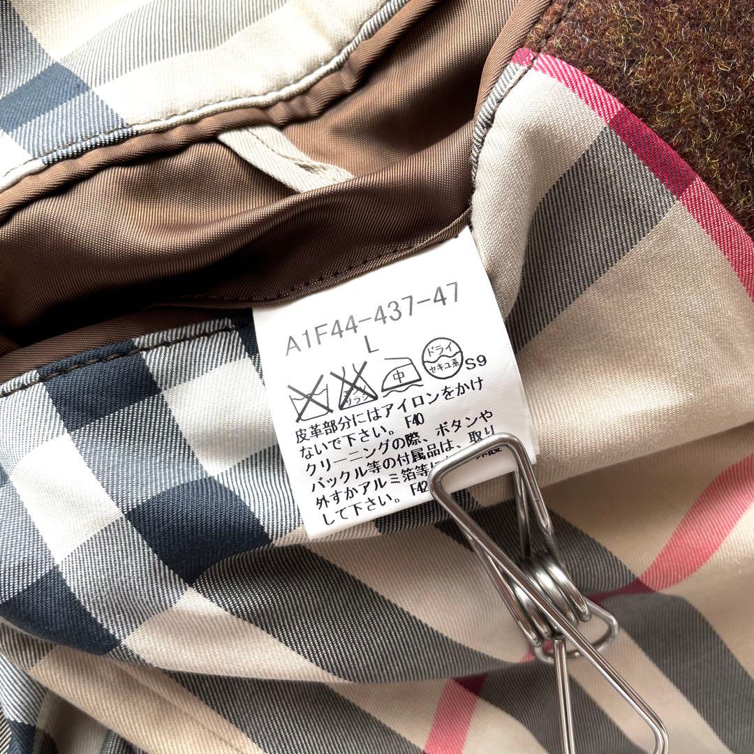 極美品✨バーバリーロンドン メルトンウール ダブルPコート ノバチェック L