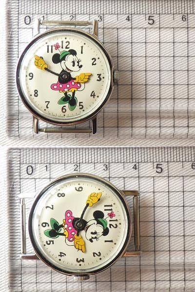 激レア★箱付★1950年代頃 ディズニー ミニーマウス アンティーク手巻き腕時計