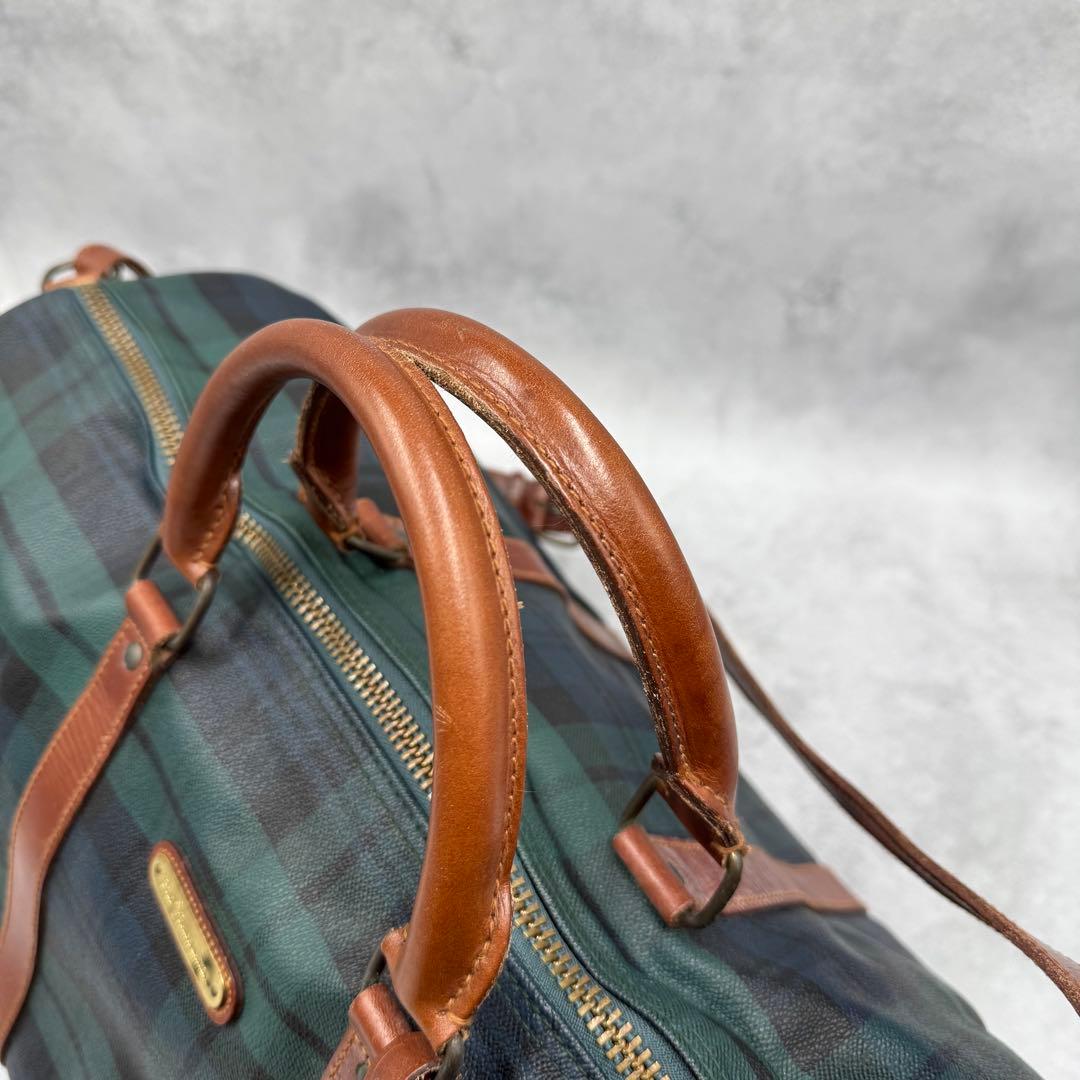 ポロ ラルフローレン PVC レザー ボストンバッグ 2way 大容量