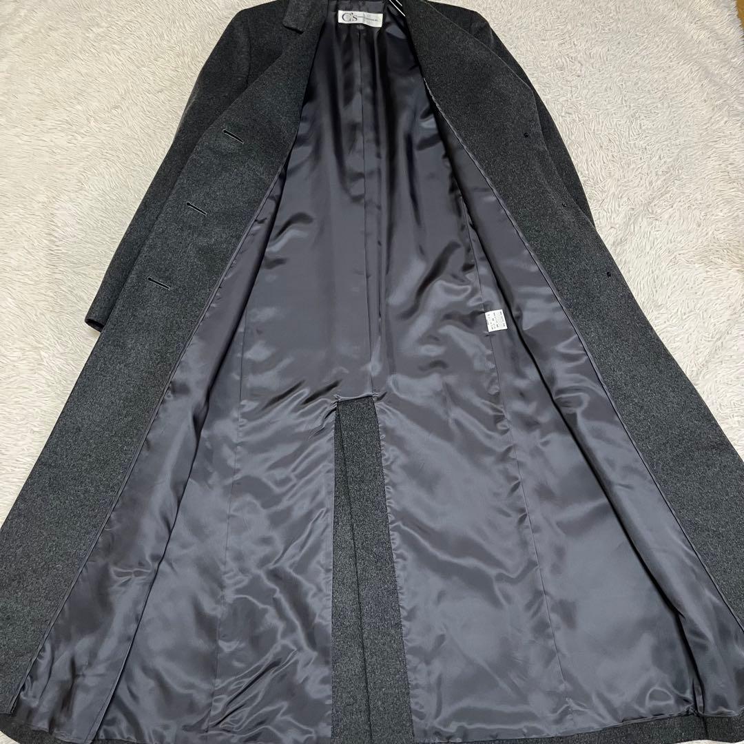 【未使用級】キャノンクリエイション マキシ丈 カシミヤ100% チェスターコート