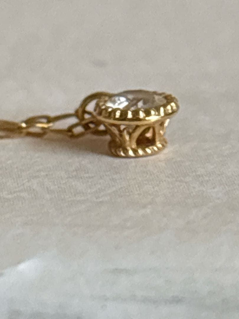 【agete】K18 ダイヤモンドネックレス⋆*