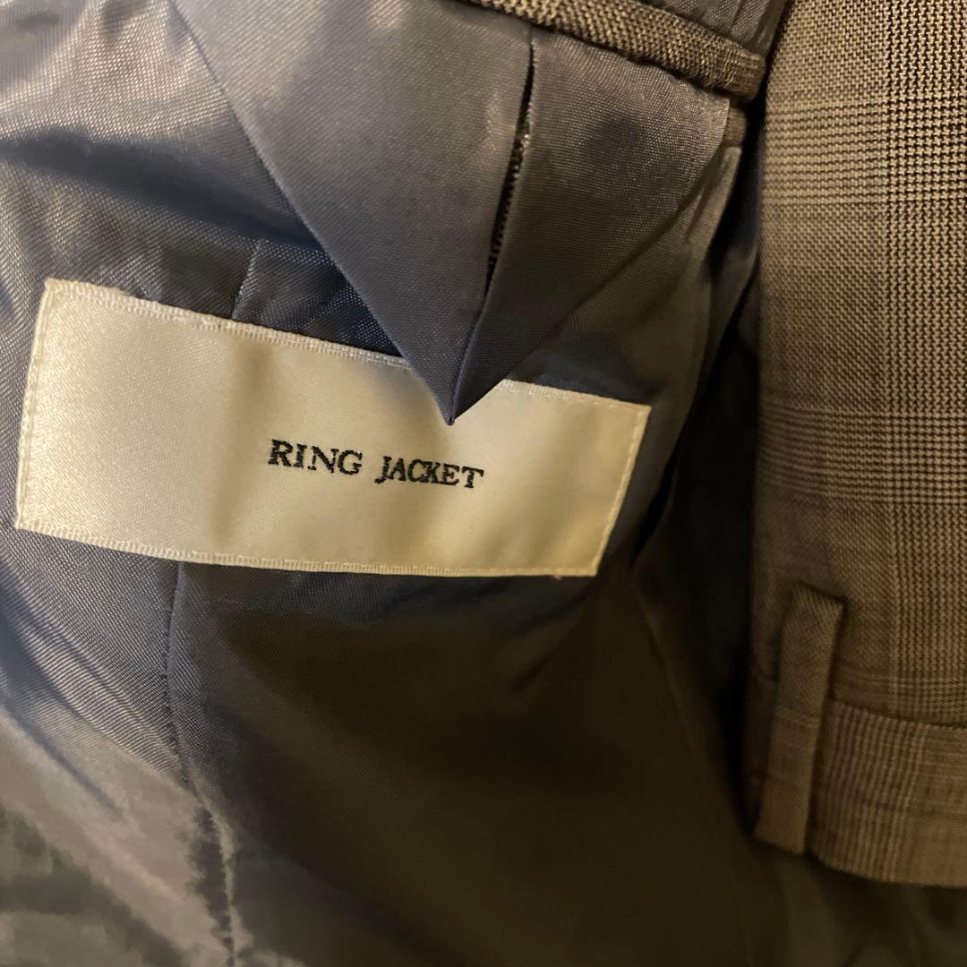 RING JACKET グレー 44 スーツ セットアップ 干場