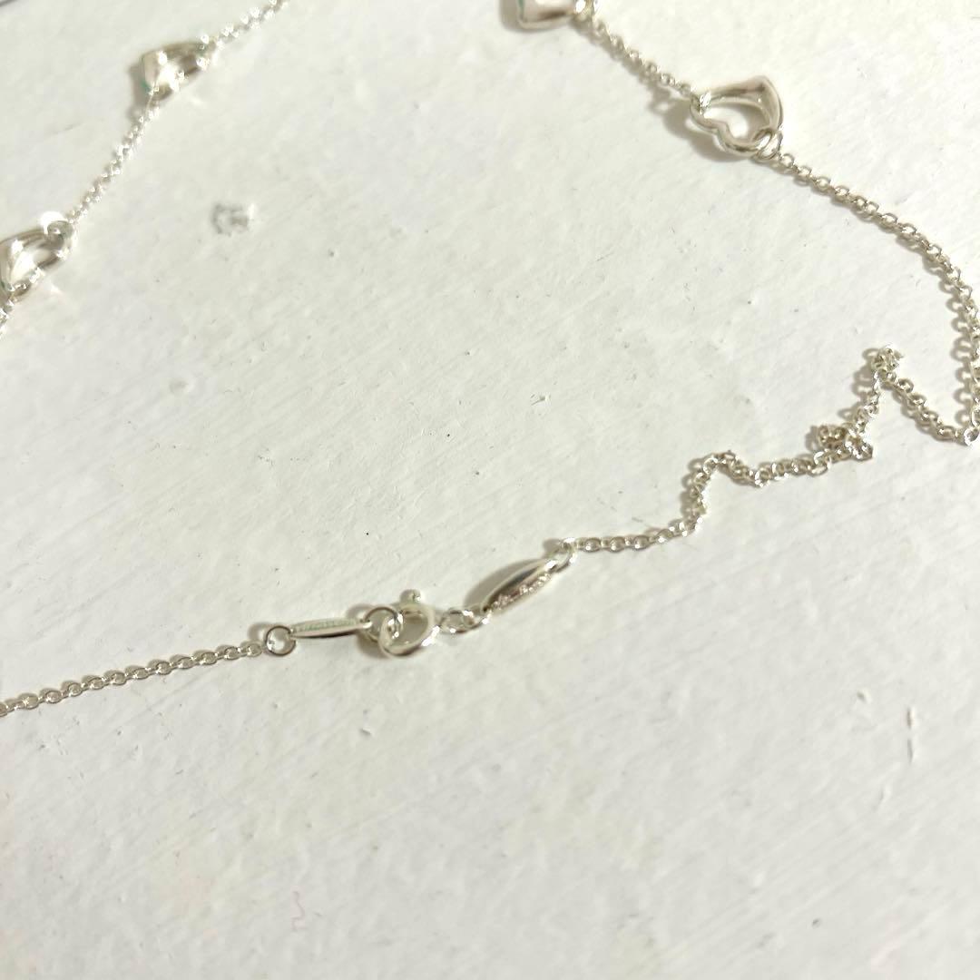 ティファニー エルサペレッティ 5連オープンハートネックレス