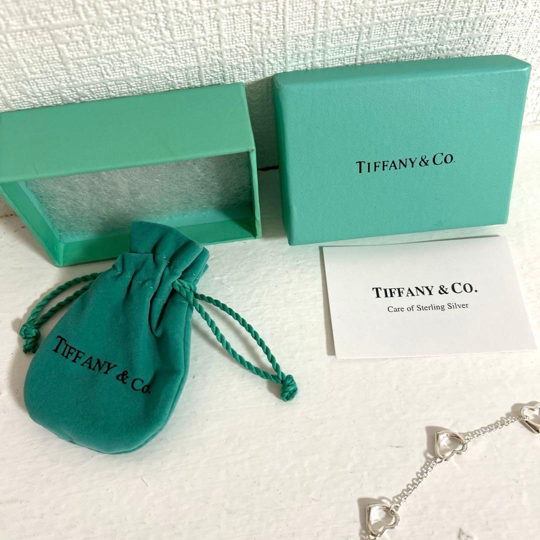 ティファニー エルサペレッティ 5連オープンハートネックレス