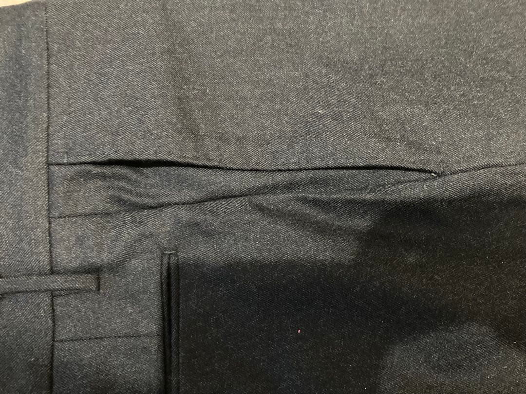 【incotex 】ネイビー スラックス ウール混紡