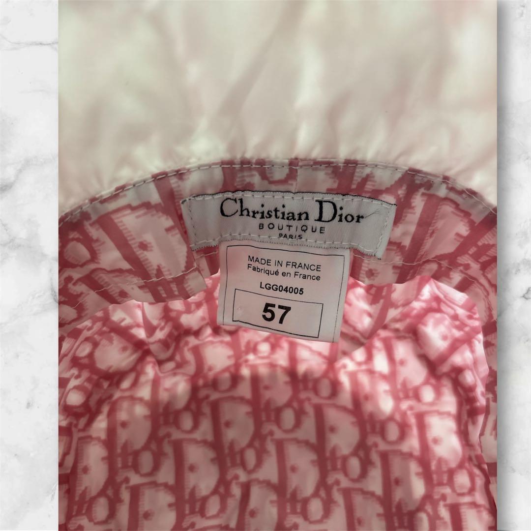 極美品☆ディオールピンクトロッターハット　ヴィンテージ