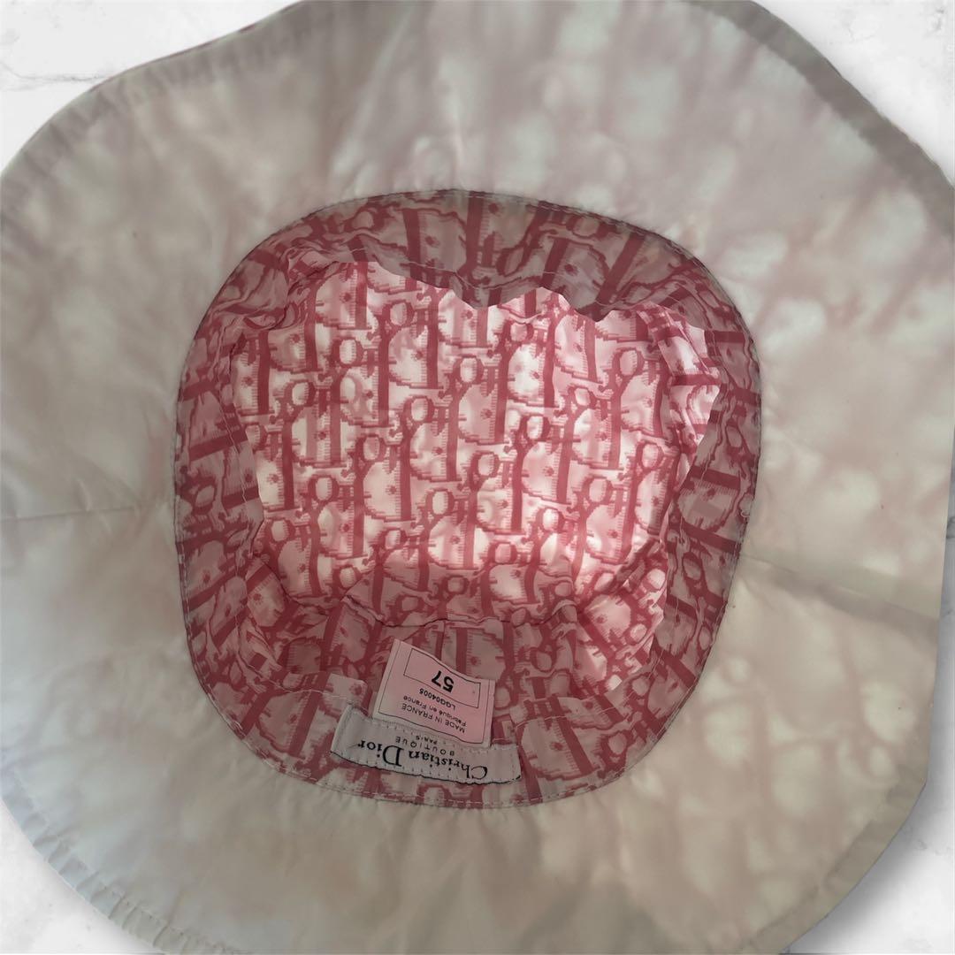 極美品☆ディオールピンクトロッターハット　ヴィンテージ