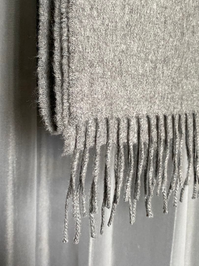 Johnstons of Elgin ピュアカシミヤストールマフラー グレー