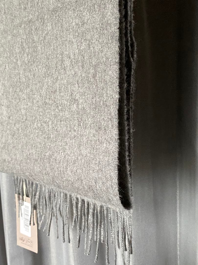 Johnstons of Elgin ピュアカシミヤストールマフラー グレー