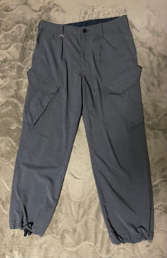 SOPHNETソフネット　ノーカラージャケット　カーゴパンツ セットアップ L