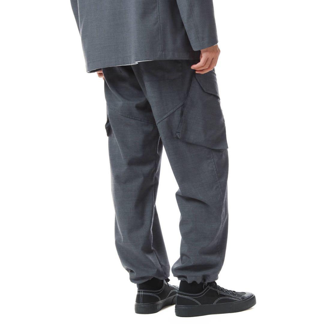 SOPHNETソフネット　ノーカラージャケット　カーゴパンツ セットアップ L