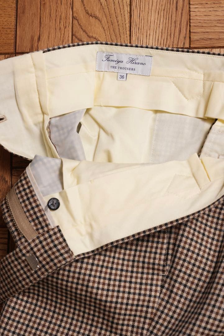 Fumiya Hirano ガンクラブチェック トラウザーズ