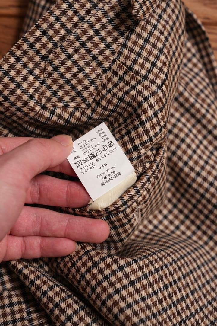 Fumiya Hirano ガンクラブチェック トラウザーズ