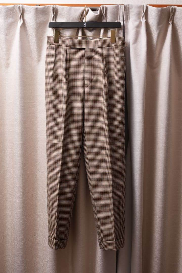 Fumiya Hirano ガンクラブチェック トラウザーズ