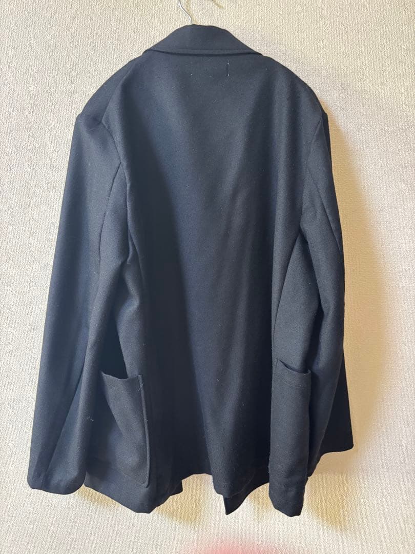 Marka ウールソフトサージ / ダブルブレストシャツジャケット black