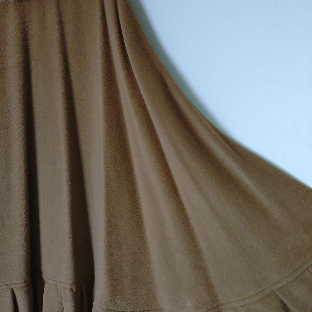 ケープコート アンゴラ ブルーフォックスファー ブラウン 9号