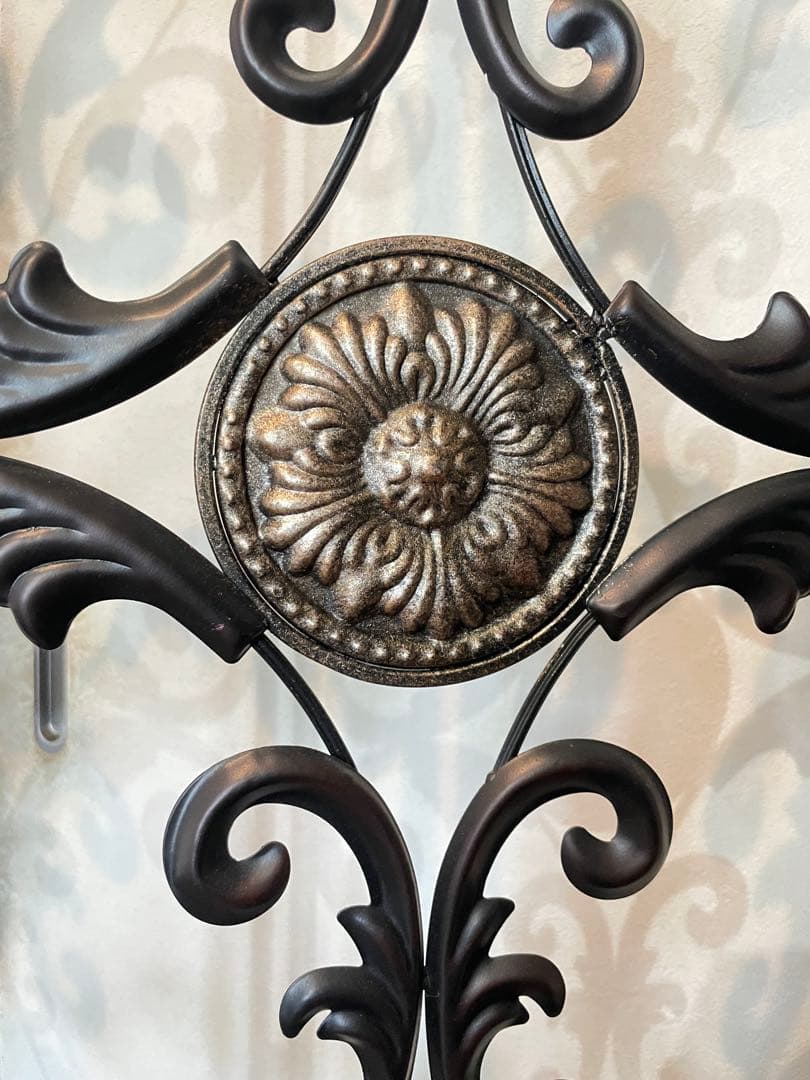 未使用品　アンティーク　アイアン3連パーテーション