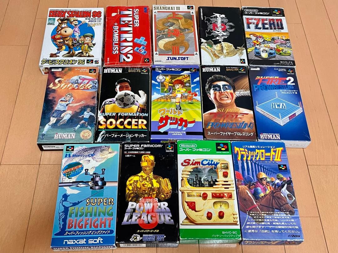 スーパーファミコン ゲームソフト箱付き 14本セット まとめ売り