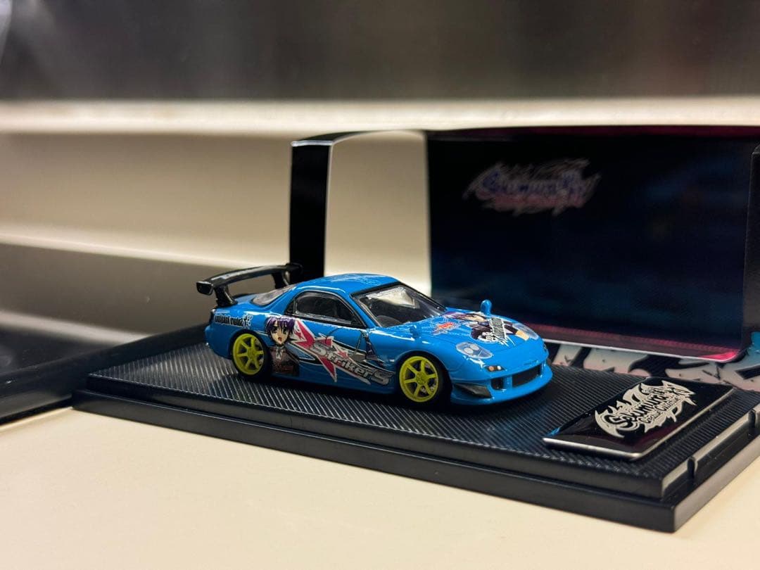 1/64 改 RE雨宮 RX-7 FD3S 痛車RAYS 風 関村
