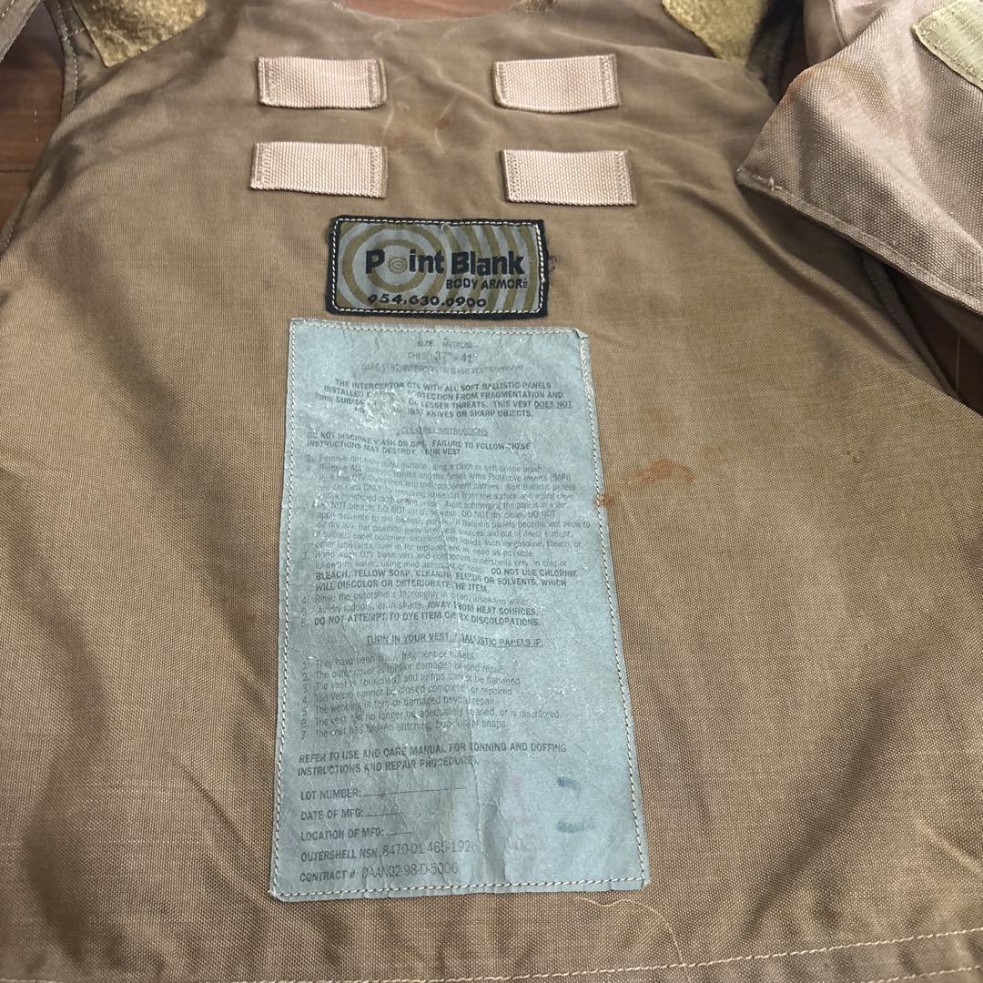 米軍　実物　キャリープレート　INTERCEPTOR BASE VEST