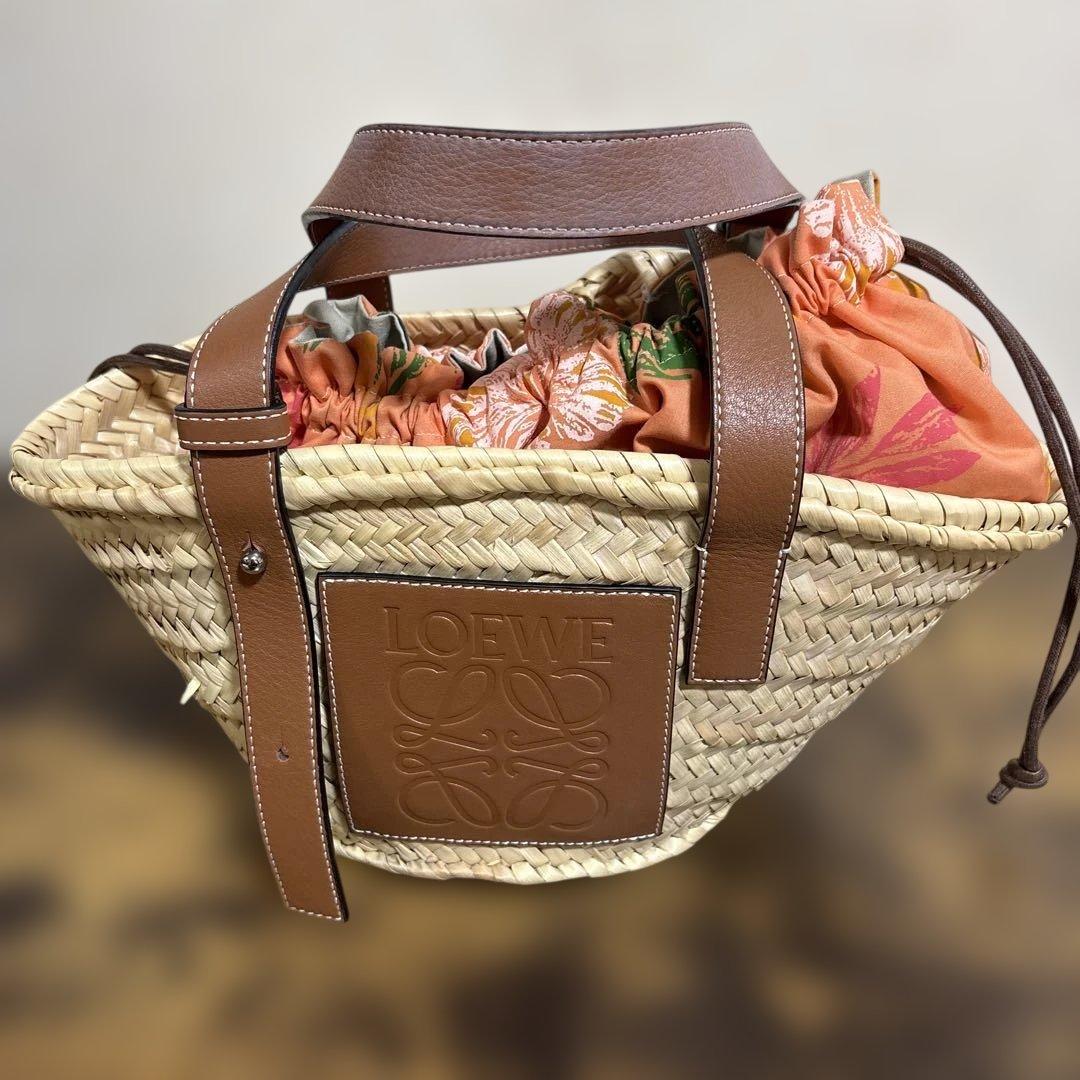 【正規品】ロエベ LOEWE かごバッグ ラフィア スモール Sサイズ
