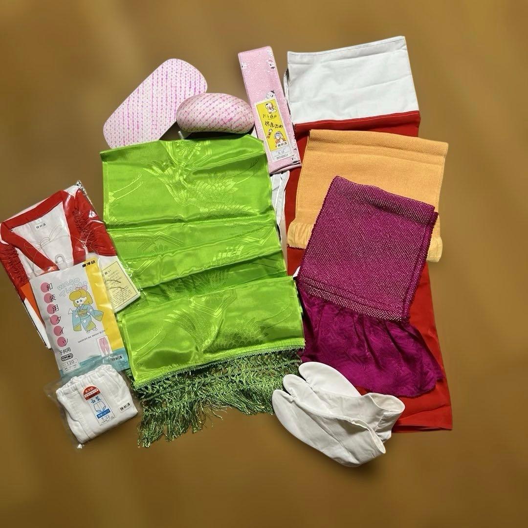 京都呉服七五三 子供用赤い着物セット