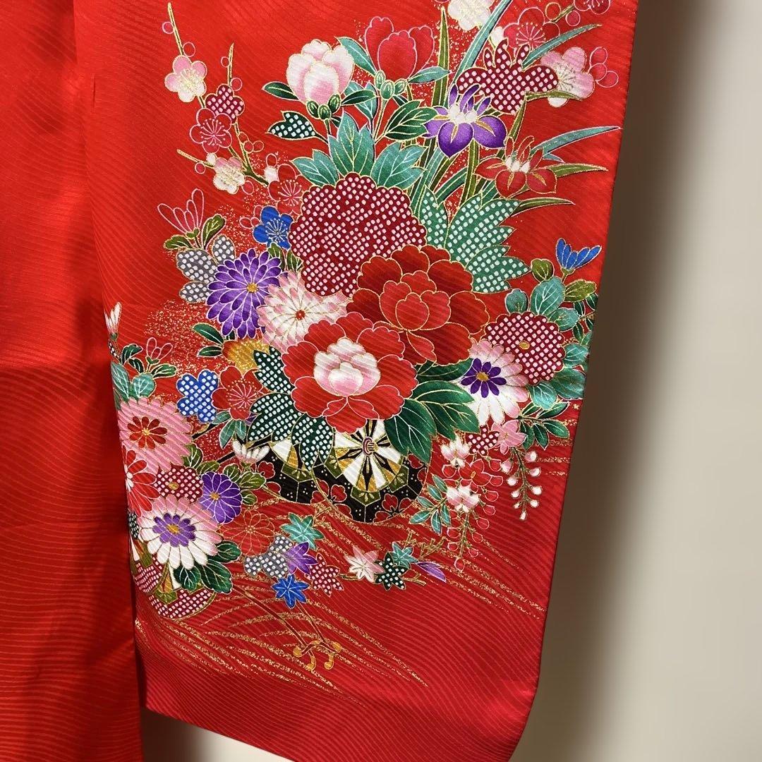 京都呉服七五三 子供用赤い着物セット