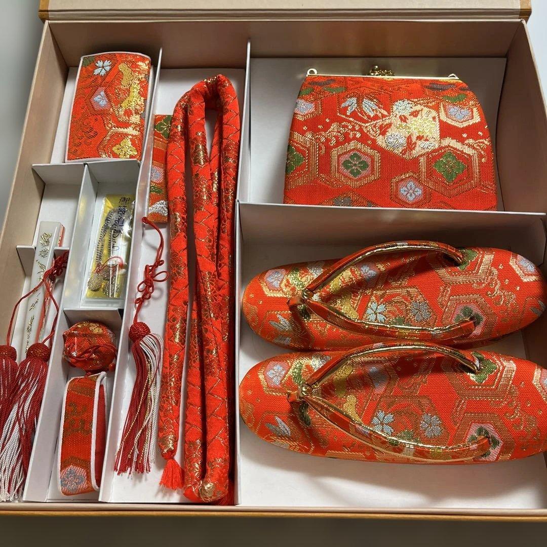 京都呉服七五三 子供用赤い着物セット