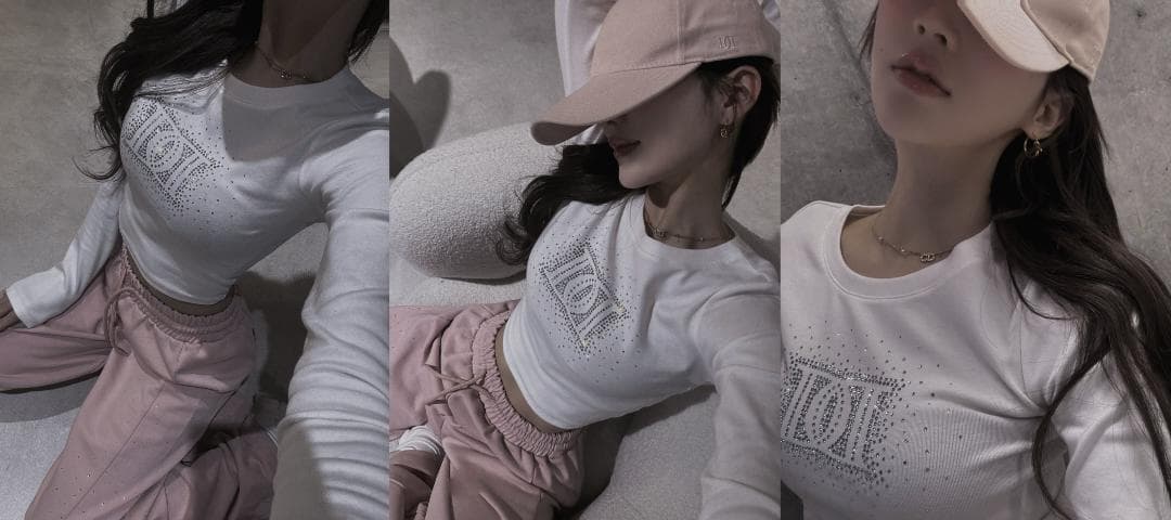 ダーリッチ darich シャイニーDDロゴコンパクトロングTシャツ ブラック