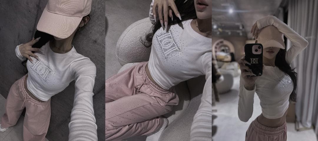 ダーリッチ darich シャイニーDDロゴコンパクトロングTシャツ ブラック