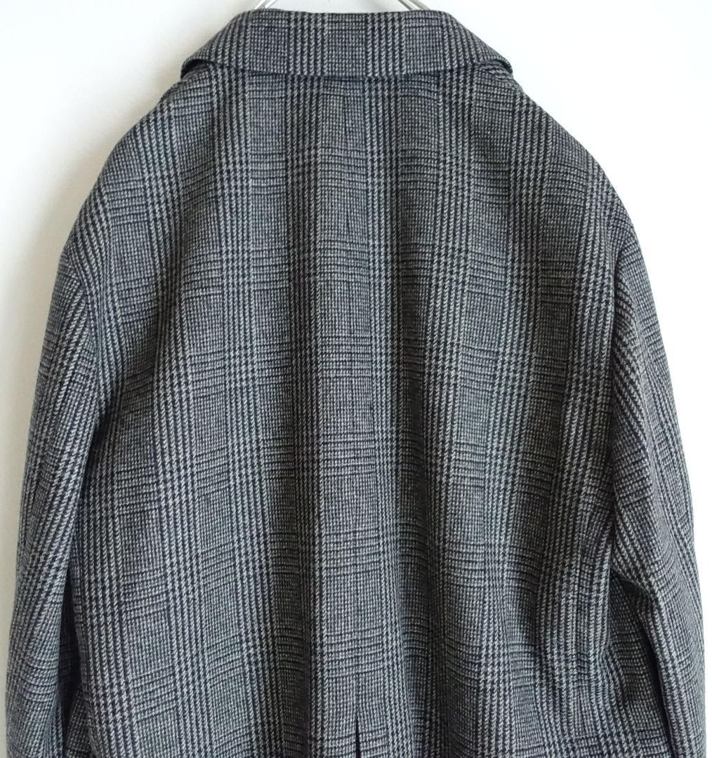 2021美品フレームワーク☆グレンチェックツィードテーラードジャケット36グレー