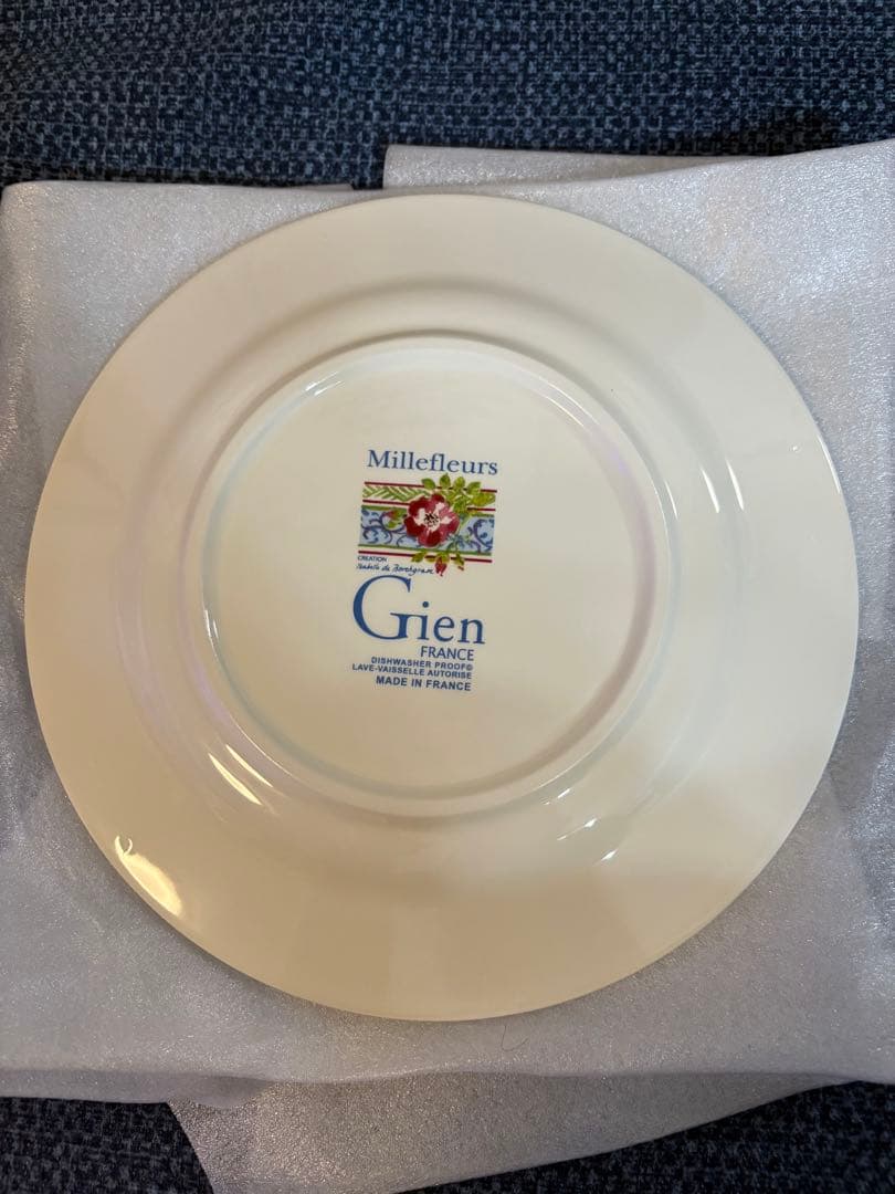 ★Gien★花柄皿 2枚セット 約22cm