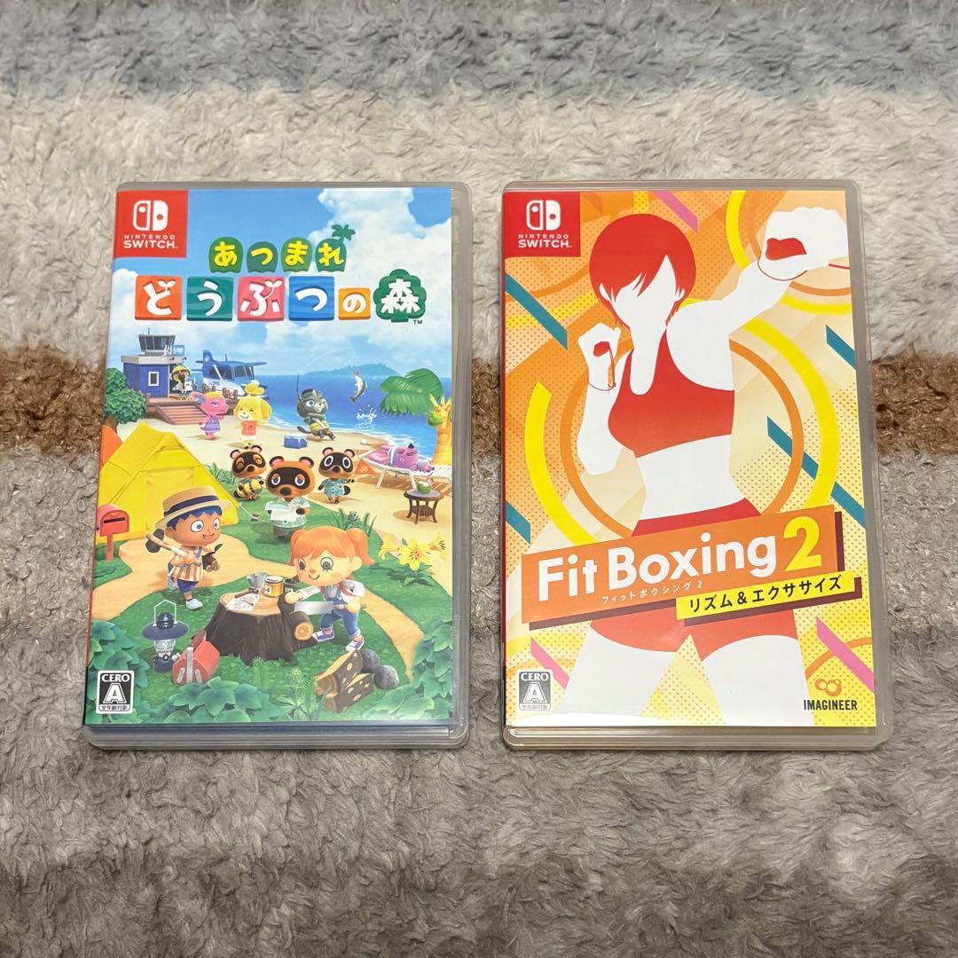 Nintendo Switch 本体 箱無し 付属品 ソフト & ケース セット