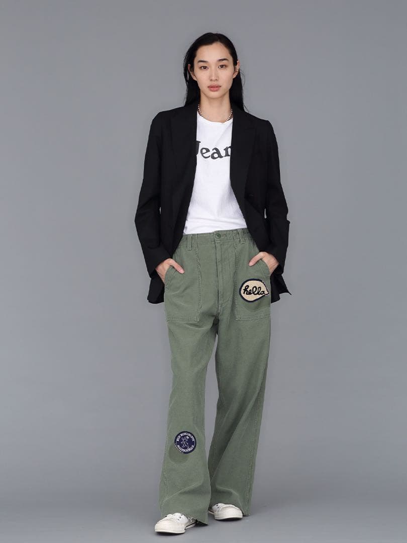 MADISONBLUE CREW NECK TEE JEAN Tシャツ