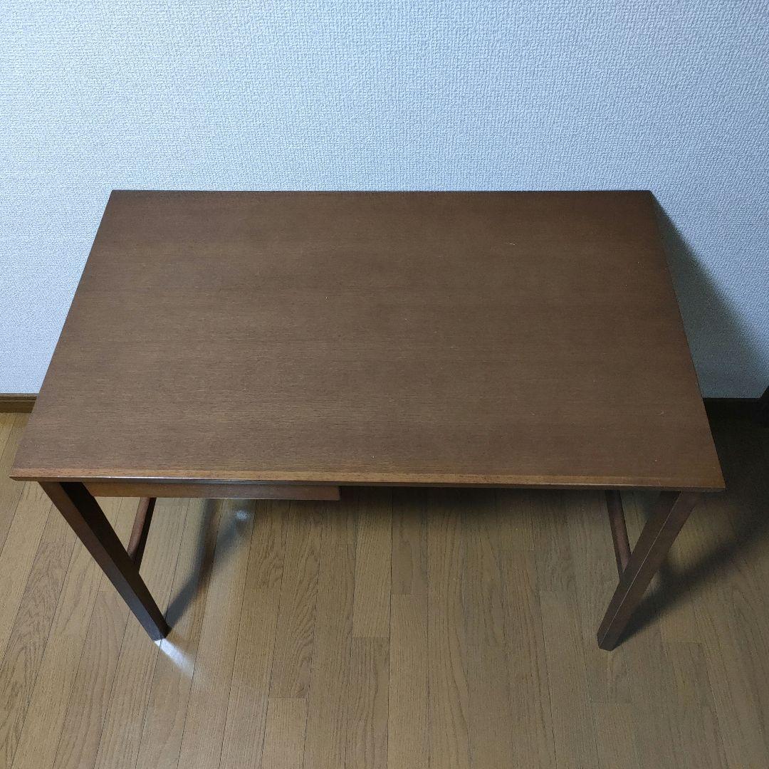 カリモク60 ブラウンデスク 引き出し付き