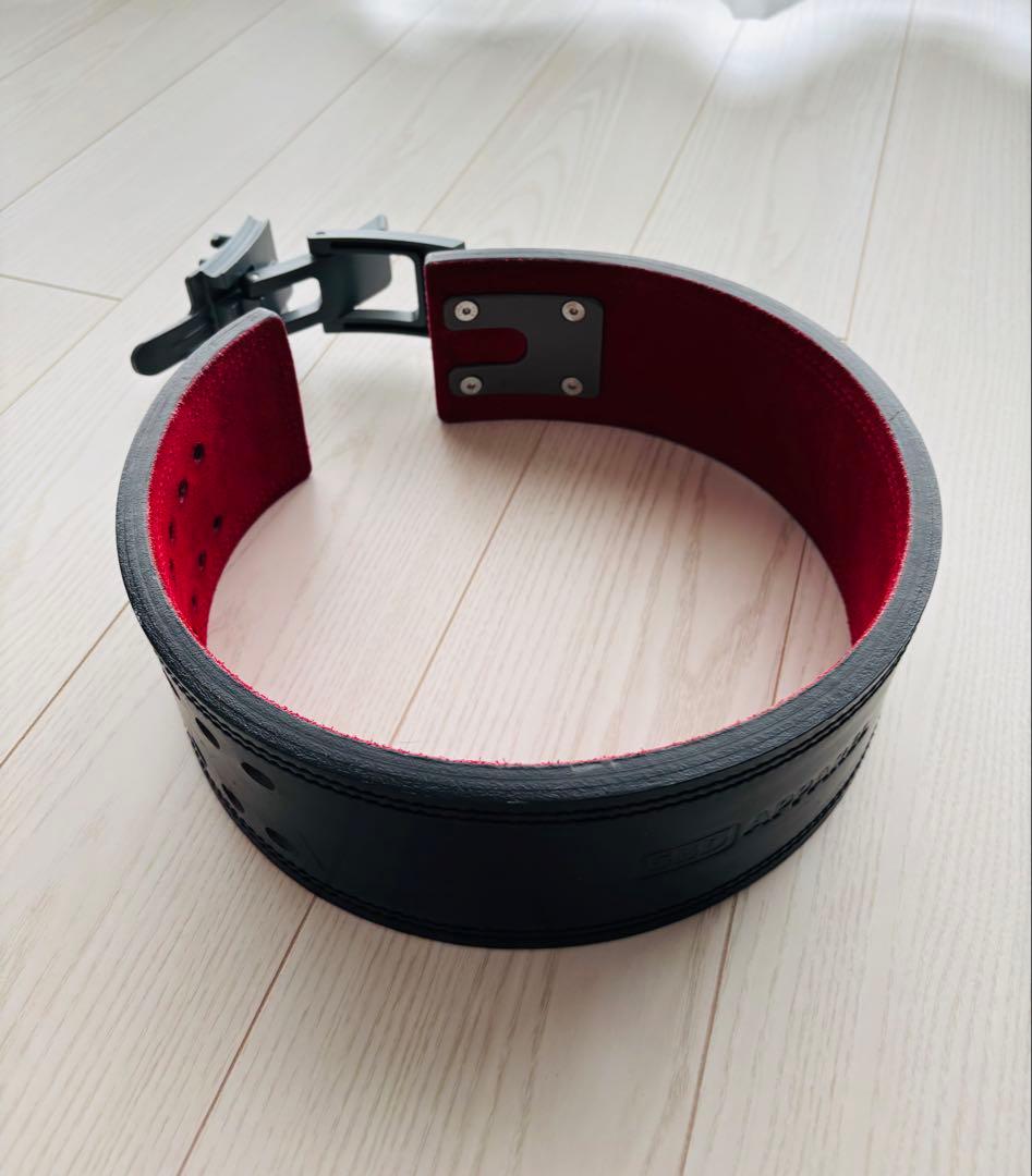 【kun】【使用頻度少】【Sサイズ】SBD パワーベルト ブラック/レッド