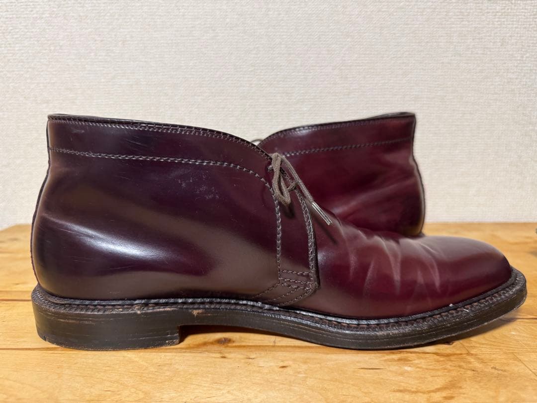 Alden バーガンディ レザー チャッカブーツ