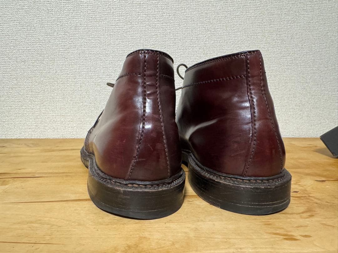 Alden バーガンディ レザー チャッカブーツ
