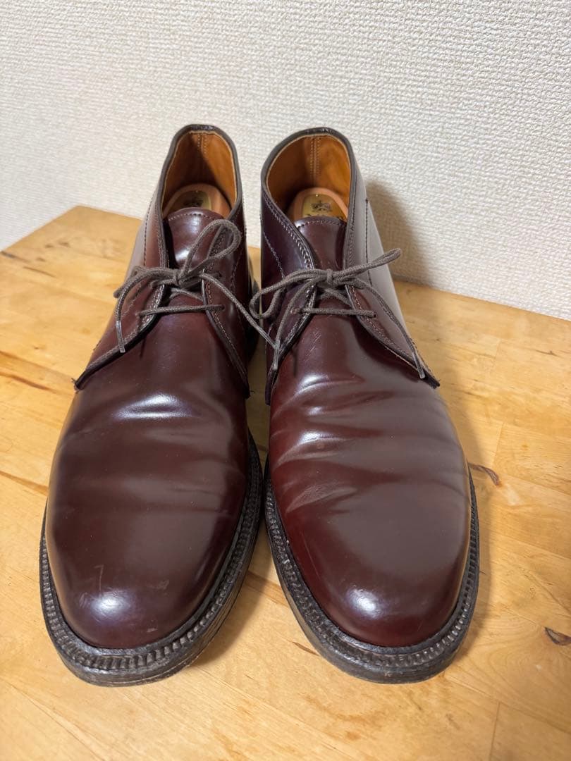 Alden バーガンディ レザー チャッカブーツ