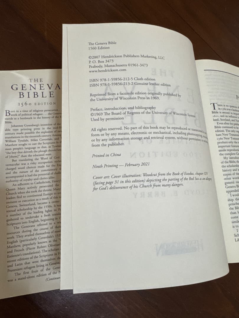 ジュネーブ聖書（THE GENEVA BIBLE）