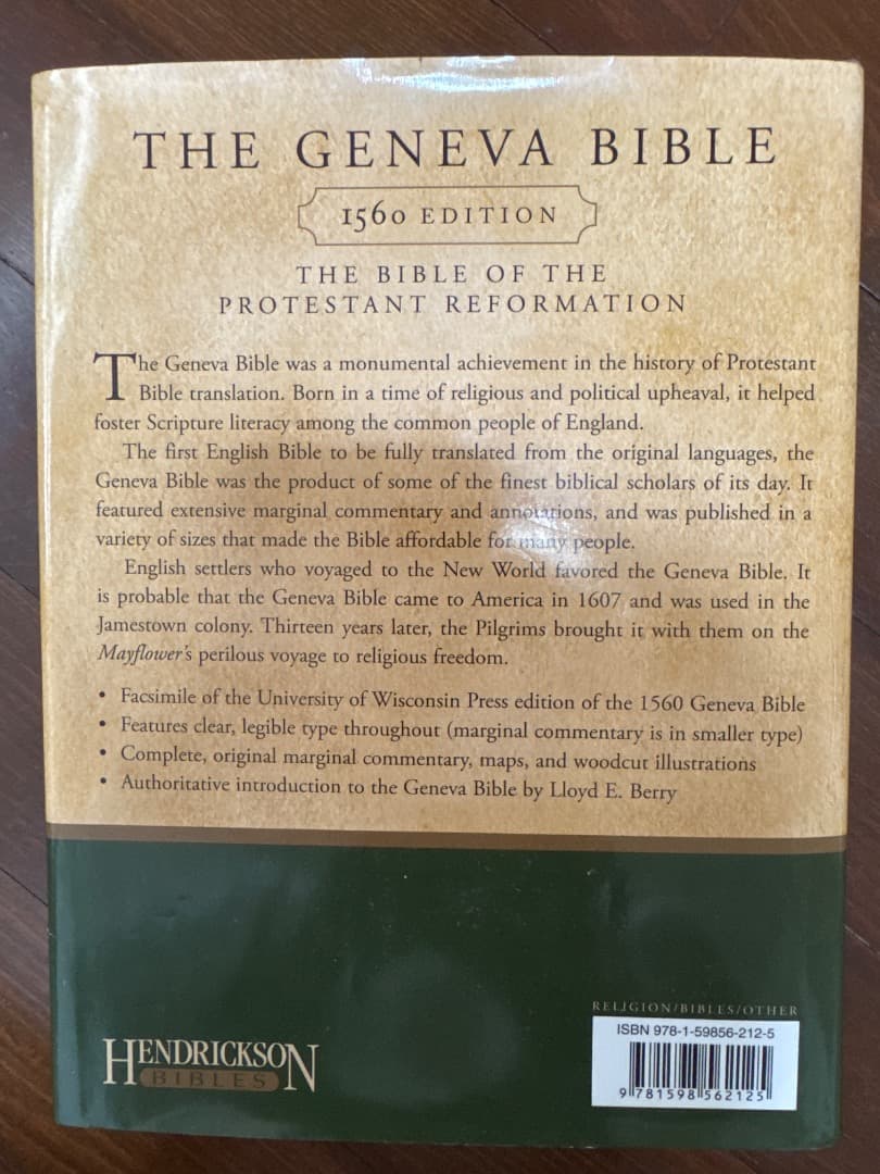 ジュネーブ聖書（THE GENEVA BIBLE）