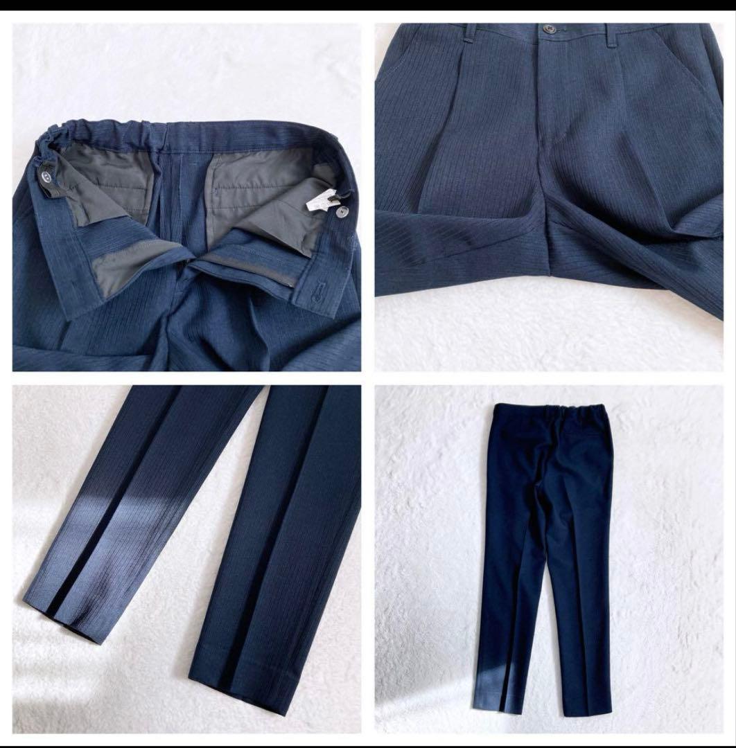 CHOPIN 男の子 フォーマルスーツ スリーピース 紺色 ストライプ 150