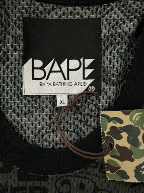 A BATHING APE バスケットボール タンクトップ BAPEロゴ黒