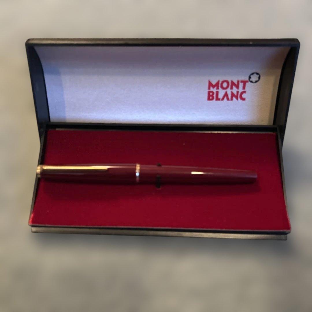 MONTBLANC 赤 万年筆 専用ケース付き