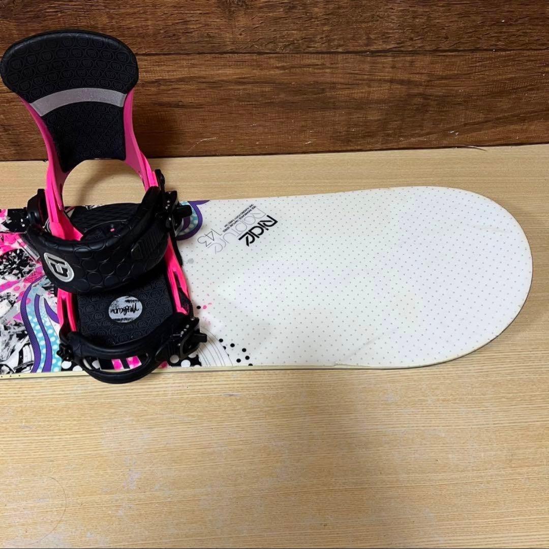RIDE UNION レディース  スノーボード　3点143cm  かわいい