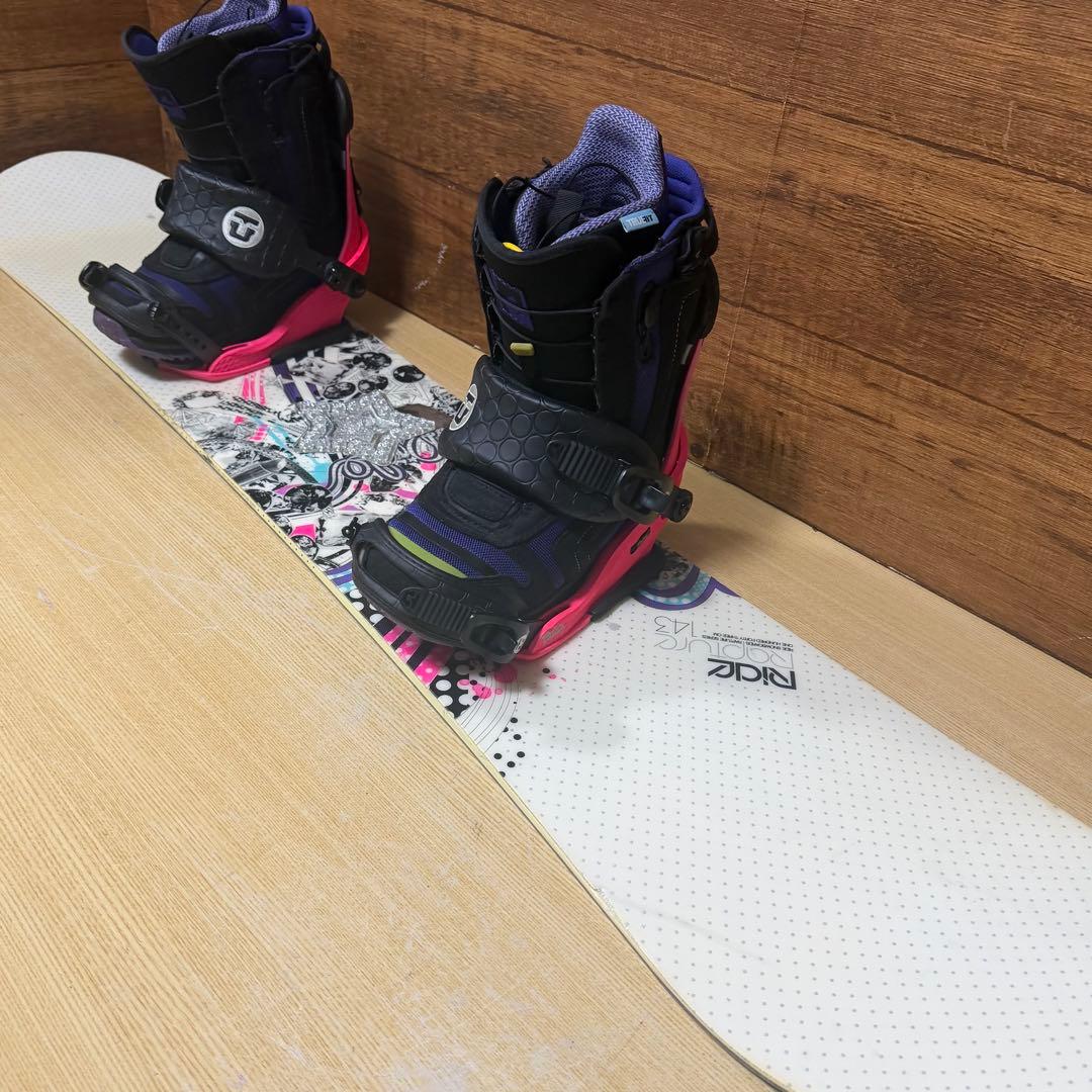 RIDE UNION レディース  スノーボード　3点143cm  かわいい