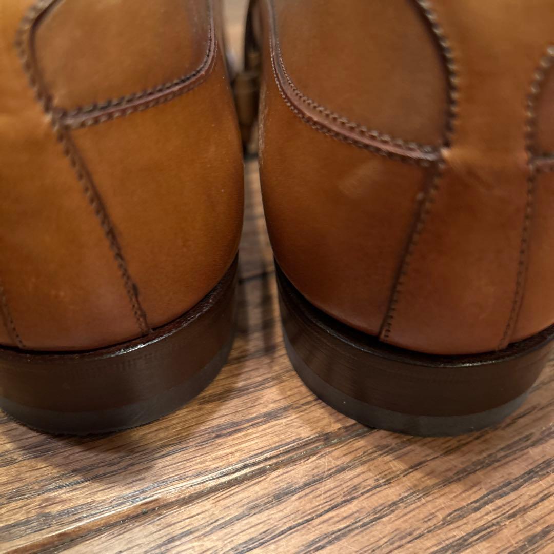 イセタンメンズ　コルティナ　イタリア製 レザー シューズ 8 中茶　新品未使用